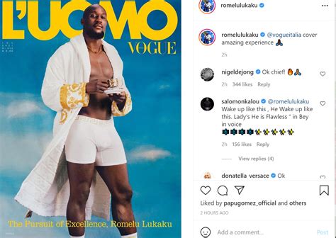 Lukaku is Vogue Italia cover star 